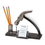Funny Desk Accessories With Unique Hammer Design For Pens And Card Name