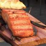Meal On Big Cedar Planks For Grilling