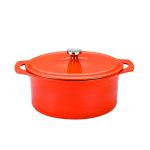 Rachael Ray Dutch Oven With Round And Orange Design