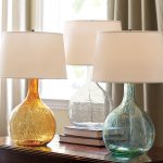 Glass Colorful Table Lamps With Three Colors